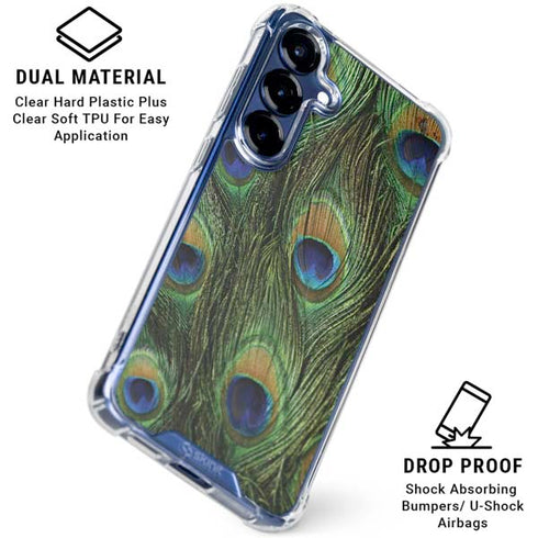 Peacock Galaxy S25 Clear Case